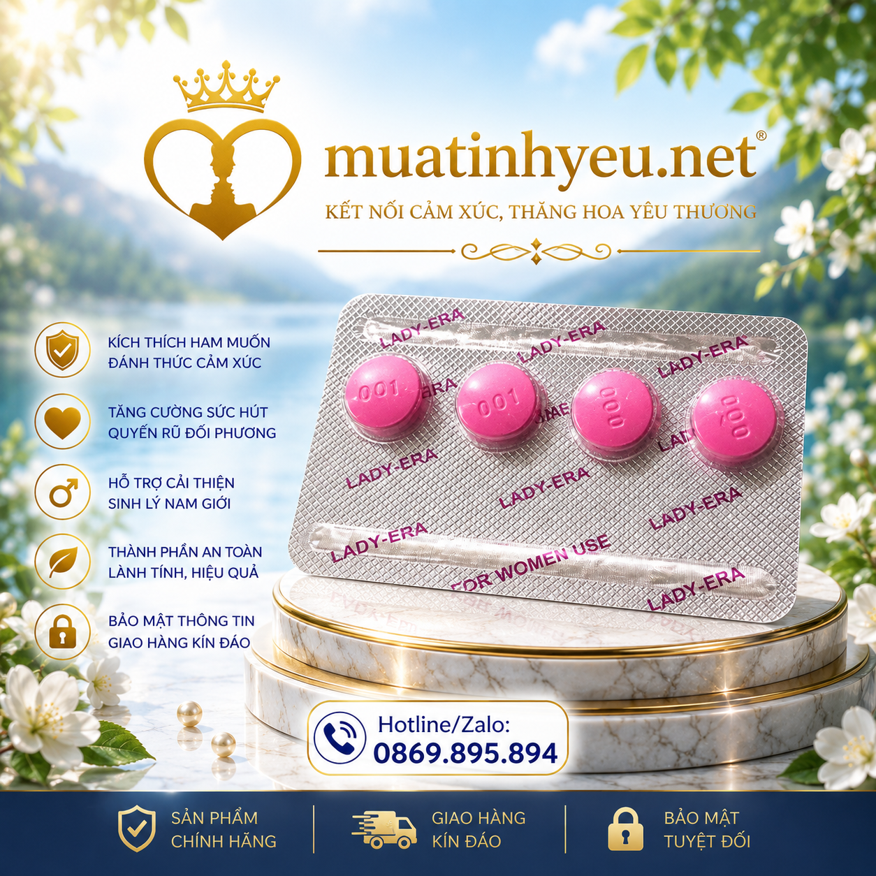 🌸 LADY ERA – GIẢI PHÁP HỖ TRỢ ĐỜI SỐNG TÌNH CẢM CHO NỮ GIỚI 🌸