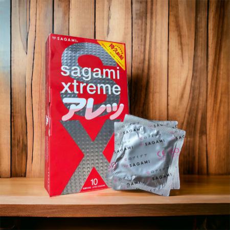 Bao cao su gân gai Sagami Streme hộp 12 cái