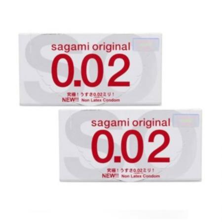 Hộp bao cao su Sagami Original 0.02 2 chiếc