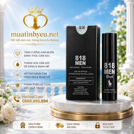 Nước hoa kích thích nữ 818 Men Black